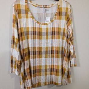Cato size 22/24 plaid shirt